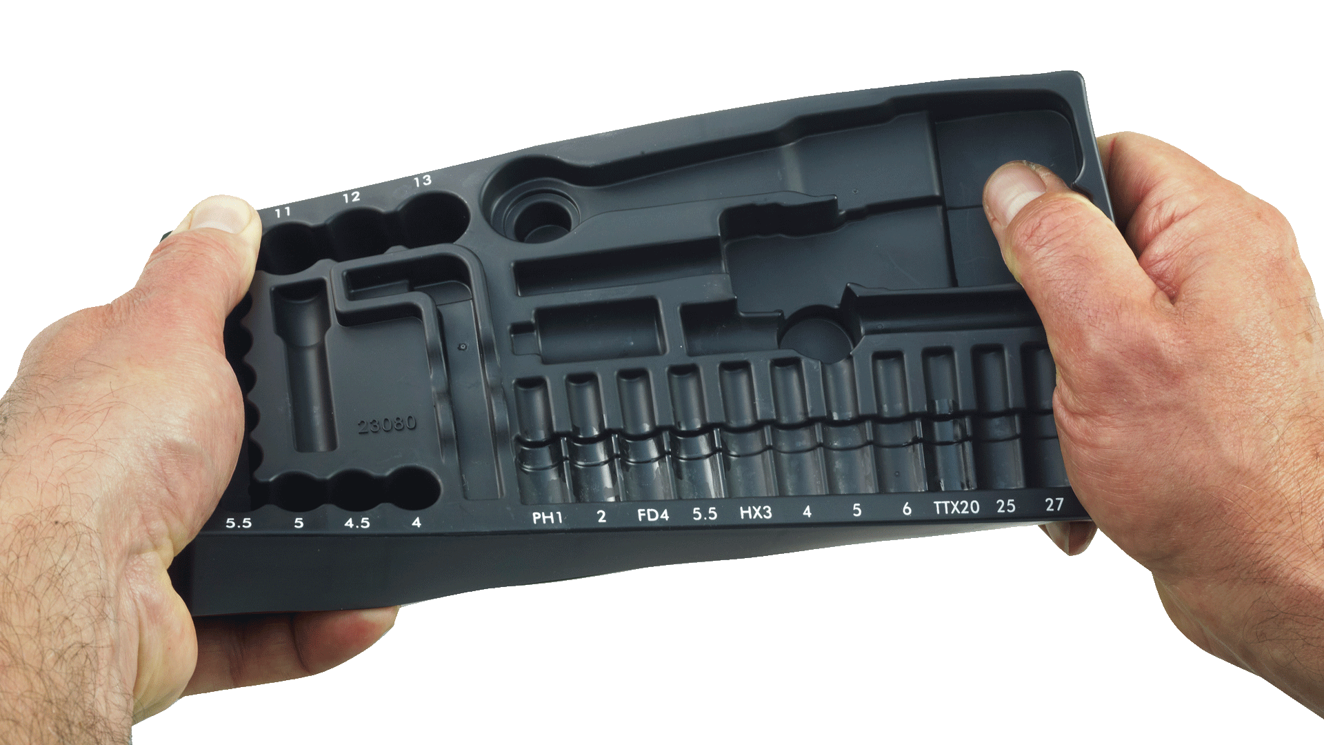 PROXXON 65-kos GARNITURA NASADNIH KLJUČEV 1/4, 1/2