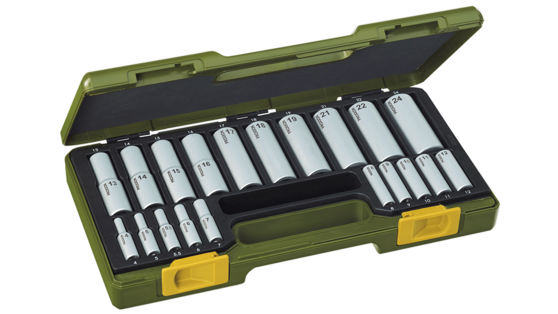 PROXXON Garnitura Gedor 4-24 - 1/4'', 1/2''