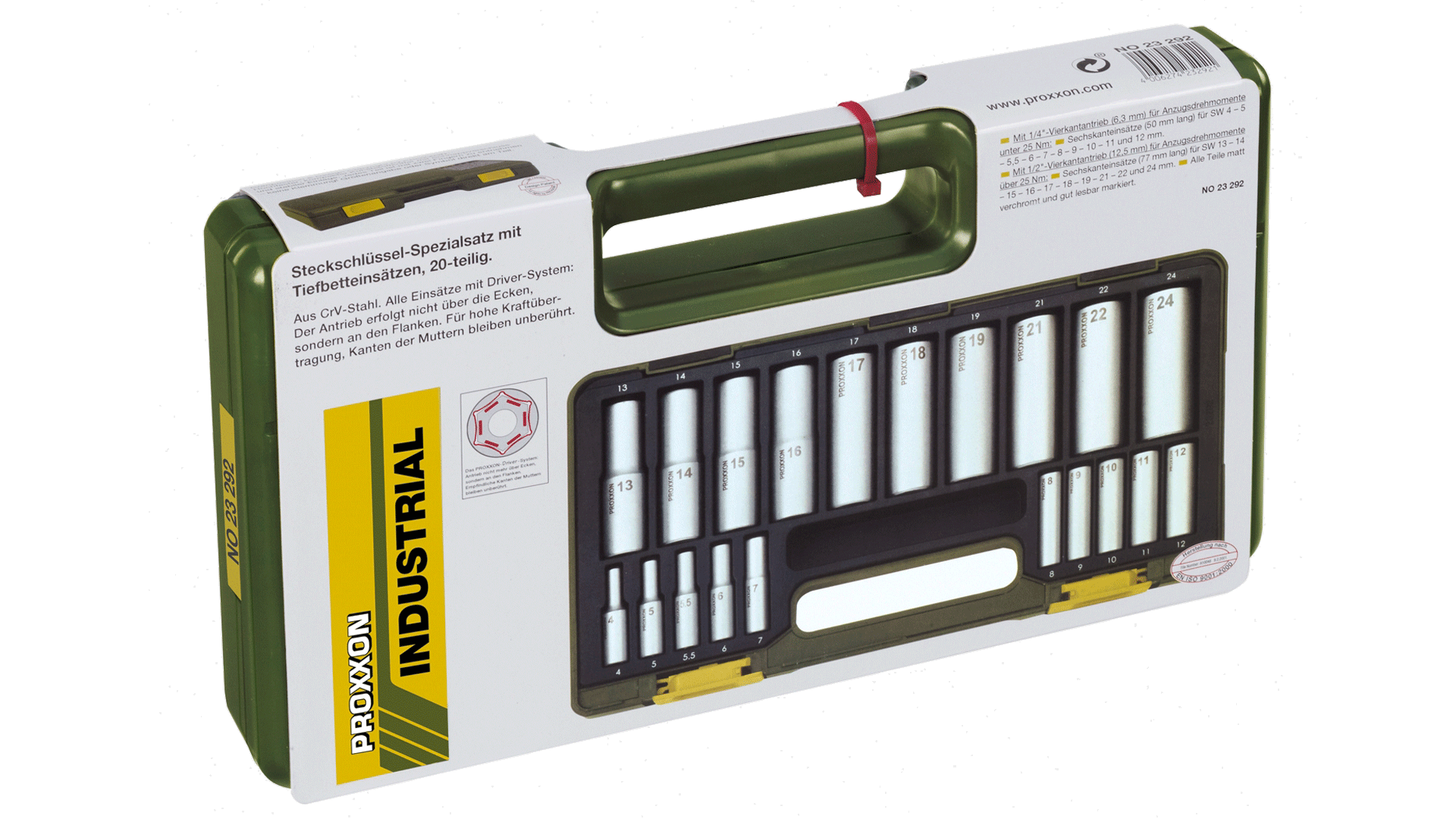 PROXXON Garnitura Gedor 4-24 - 1/4'', 1/2''