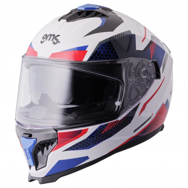 ČELADA GMS ZG12701 GELERO white-red-blue